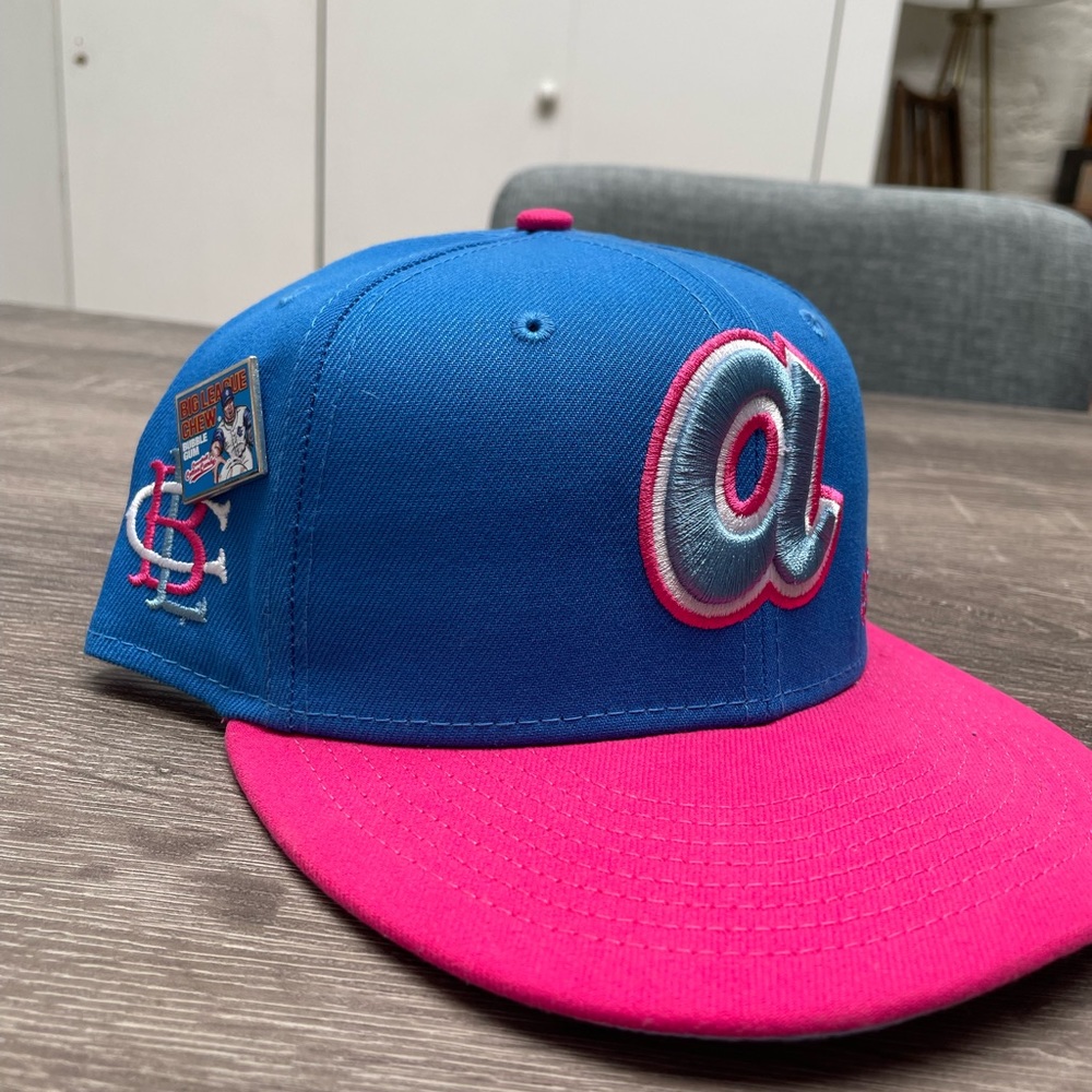 Atlanta Braves Throwback Big League Chew Collab Fitted Cap